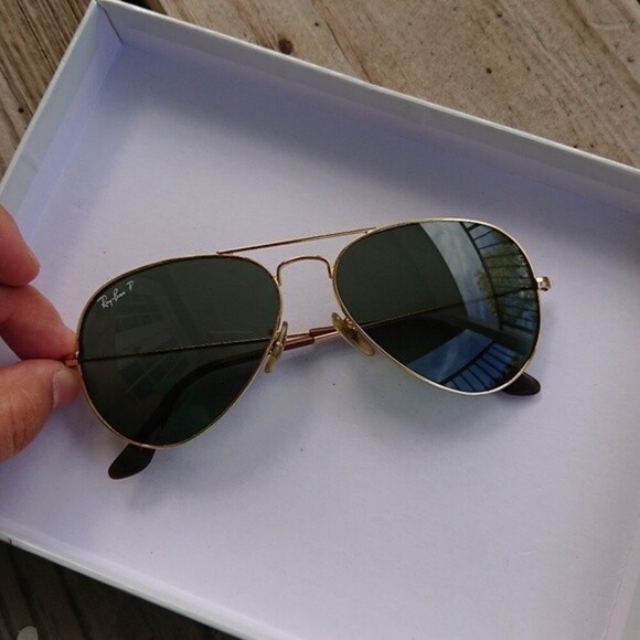 Ray-Ban RB 3025 Aviator Arista Gold 55-14-135 - FRAME ONLY - Picture 1 of 12